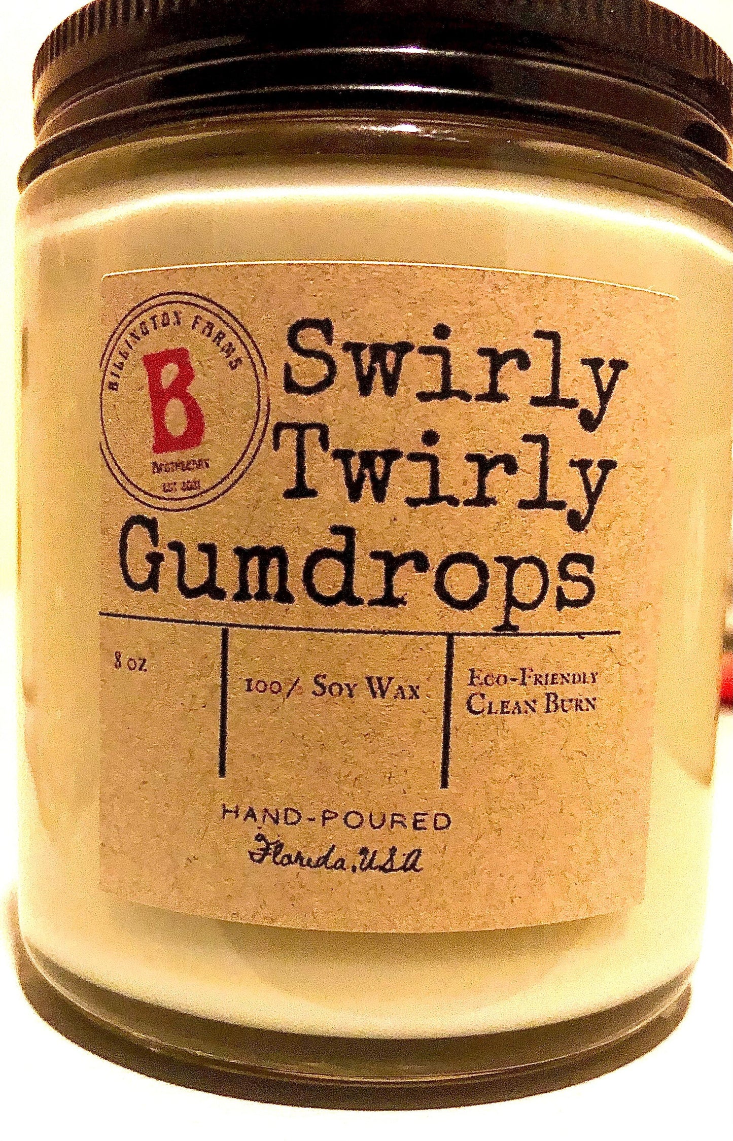 Swirly Twirly Gumdrops |  candle | 100% Soy Wax | Fruity Gumdrop Scented Candles |